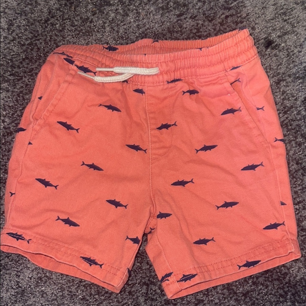 Coral Shark Print Men’s Casual Shorts